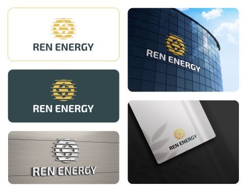Desain Logo ren energy